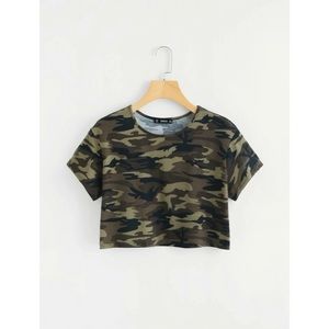 S. Camo Shein Crop top